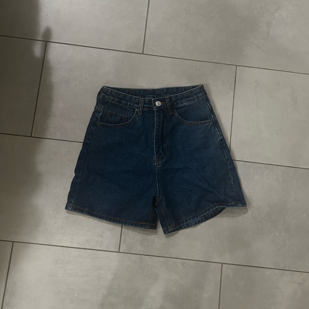 SHEIN Dark Blue Jean Shorts